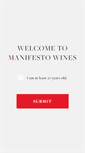 Mobile Screenshot of manifestowines.com